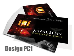Christmas Postcard Design PC1 - Postcards for Chiropractic Clinics