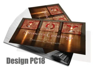 Christmas Postcard Design PC18 - Postcards for Chiropractic Clinics