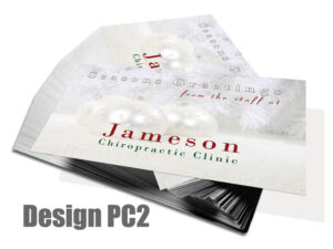 Christmas Postcard Design PC2 - Postcards for Chiropractic Clinics