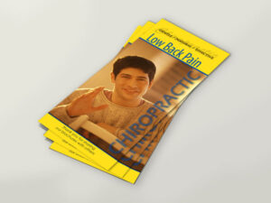 Chiropractic Brochures - Low Back Pain - Patient Education Brochures for Chiropractic Clinics