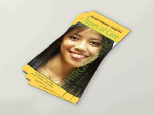 Types of Care Patient Education Chiropractic Brochure