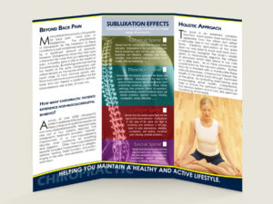 Inside of Brochure -Asthma Colic, Earaches and other Non-Musculoskeletal Conditions Chiropractic Patient Education Brochure for Chiropractic Clinics