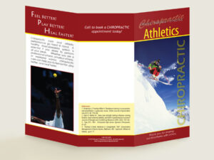 Athletics - Chiropractic Patient Education Brochure - Patient Education Brochures for Chiropractic Clinics