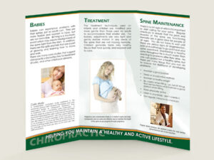 Inside of Brochure -Children Chiropractic Patient Education Brochure for Chiropractic Clinics