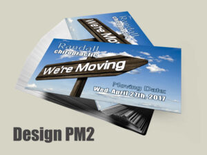 Chiropractic Moving Postcard Design PM2 - Postcards for Chiropractic Clinics