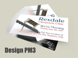 Chiropractic Moving Postcard Design PM3 - Postcards for Chiropractic Clinics