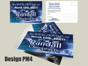 Chiropractic Moving Postcard Design PM4 - Postcards for Chiropractic Clinics