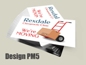 Chiropractic Moving Postcard Design PM5 - Postcards for Chiropractic Clinics