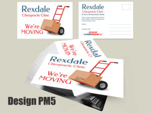 Chiropractic Moving Postcard Design PM5 - Postcards for Chiropractic Clinics