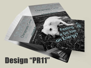 Chiropractic Recall/Reminder Postcard Design PR11 - Postcards for Chiropractic Clinics