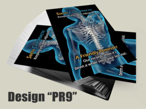 Chiropractic Recall/Reminder Postcard Design PR9 - Postcards for Chiropractic Clinics