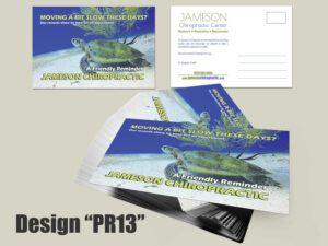 Chiropractic Postcard - Design 13 front & back