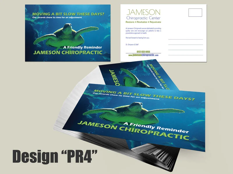 Chiropractic Recall Reminder Postcards PR4Large