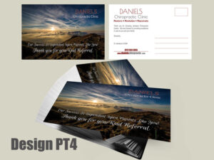 Chiropractic Thank You Postcard Design PT4 - Postcards for Chiropractic Clinics