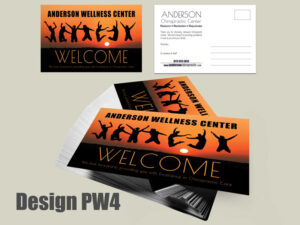 Chiropractic Welcome Postcard Design PW4 - Postcards for Chiropractic Clinics