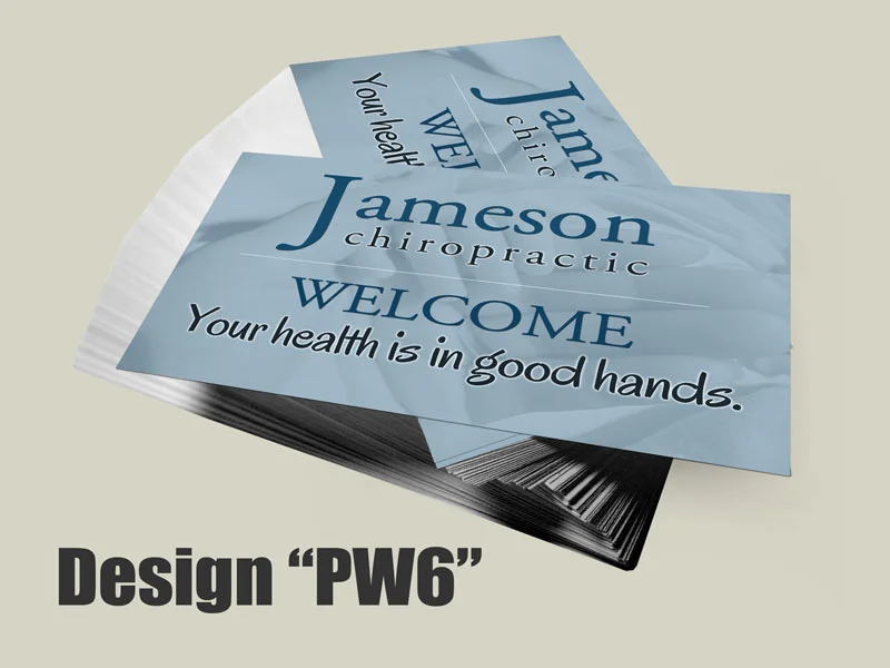 Chiropractic Welcome Postcard Design PW6 - Postcards for Chiropractic Clinics