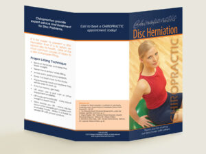 Disc Herniation - Chiropractic Patient Education Brochure - Patient Education Brochures for Chiropractic Clinics