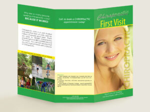 First Visit - Chiropractic Patient Education Brochure - Patient Education Brochures for Chiropractic Clinics