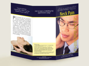 Neck Pain - Chiropractic Patient Education Brochure - Patient Education Brochures for Chiropractic Clinics