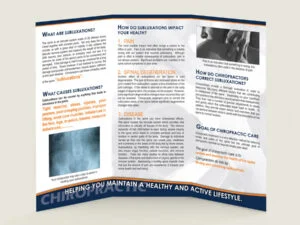 Inside of Brochure - Subluxations Chiropractic Patient Education Brochure for Chiropractic Clinics