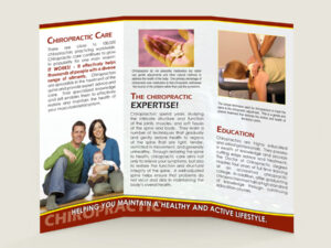 Inside of Brochure - What is Chiropractic, Chiropractic Patient Education Brochure for Chiropractic Clinics