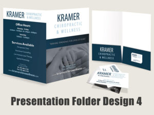 Chiropractic Presentation Folder - Design 4 - Presentation folders for Chiropractic Clinics