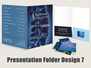 Chiropractic Presentation Folder - Design 7 - Presentation folders for Chiropractic Clinics