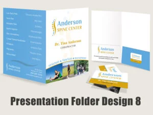 Chiropractic Presentation Folder - Design 8 - Presentation folders for Chiropractic Clinics