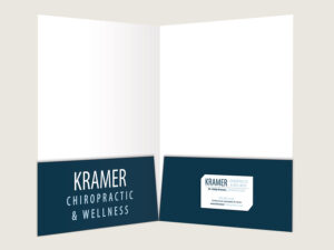 Chiropractic Presentation Folder - Custom Design 4 - Inside Report Forder - for Chiropractic Clinics