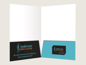 Chiropractic Presentation Folder - Custom Design 5 - Inside Report Forder - for Chiropractic Clinics