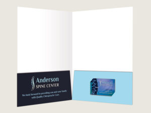 Chiropractic Presentation Folder - Custom Design 7 - Inside Report Forder - for Chiropractic Clinics