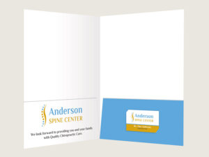 Chiropractic Presentation Folder - Custom Design 8 - Inside Report Forder - for Chiropractic Clinics