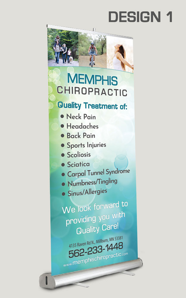 Retractable Banner Design 1 - Retractable Banners for Chiropractic Clinics