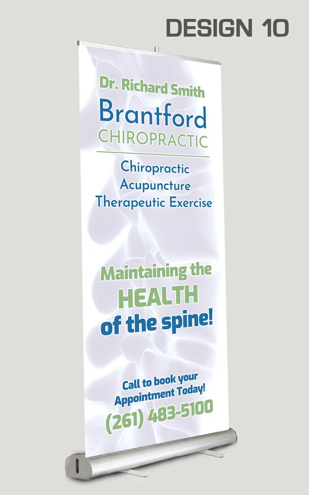 Chiropractic Retractable Banners 10 Retractable Banner Design 10 - Retractable Banners for Chiropractic Clinics