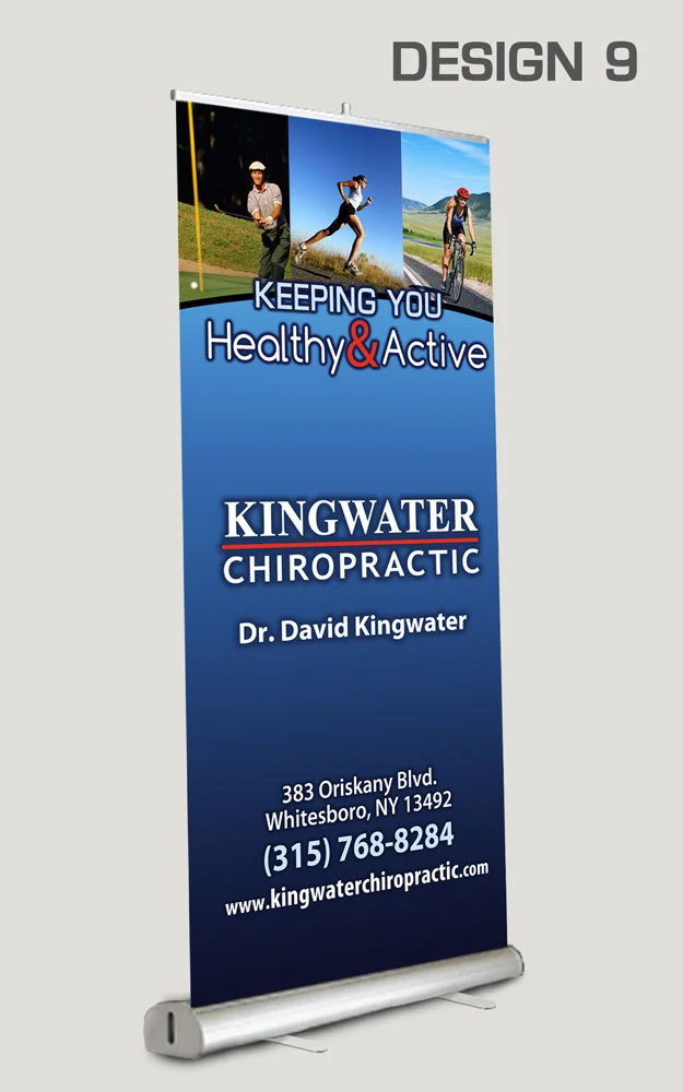 Chiropractic Retractable Banners 9 Retractable Banner Design 9 - Retractable Banners for Chiropractic Clinics
