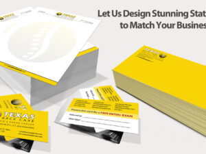 Chiropractic Stationary For Chiropractic Clinics - Letterhead Envelopes and Business Cards - Sample Design 1
