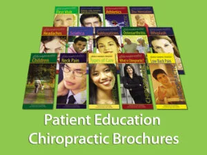 Chiropractic Patient Education Brochures for Chiropractic Clinics - menu image