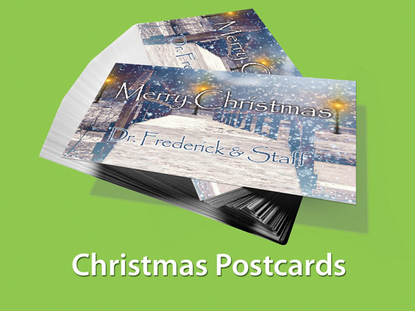 Chiropractic Christmas Postcard Designs for Chiropractic Clinics - menu image