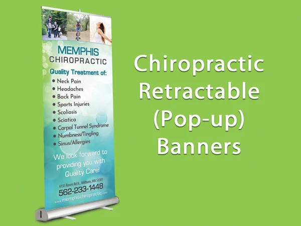 Chiropractic Retractable Banner Designs for Chiropractic Clinics - menu image