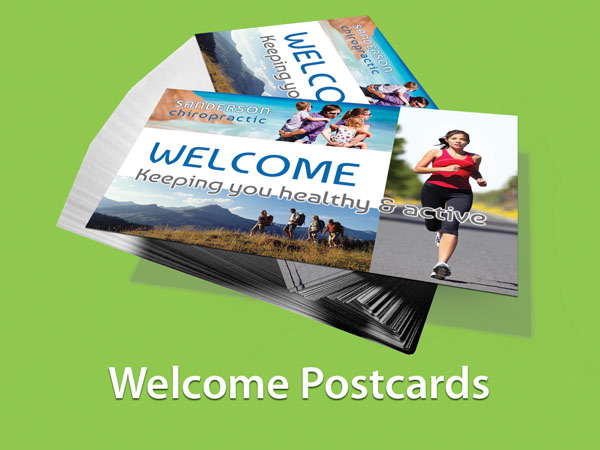 Chiropractic Welcome Postcard Designs for Chiropractic Clinics - menu image