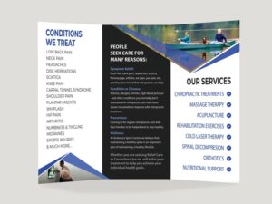 Chiropractic Custom Brochures - Design 4 Inside