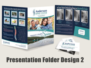 Custom Chiropractic Presentation Folder - Design 2