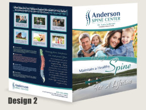 Chiropractic Patient Report Folders for Chiropractic Offices - Spine Degeneration Folder - Outside View - large