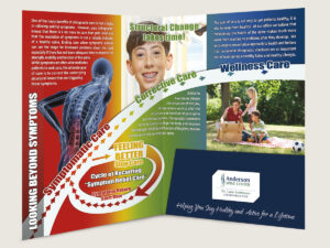 Custom Chiropractic Presentation Folder- Design 1 Inside