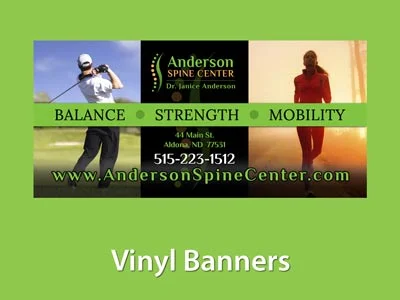 Chiropractic Vinyl Banner Image for Mega Menu