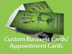 Chiropractic Business Cards - Business Cards for a Chiropractic Office - for Marketing Chiriopractic Practice/Clinic