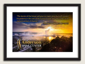 Chiropractic Framed Poster - Doctor of Future - Posters for Chiropractic Offices - Chiropractic Patient Education - Large