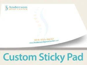 Chiropractic Sticky Pads - Customized with Chiropractic Clinic Information - Patient education handouts