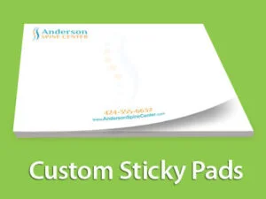 Chiropractic Custom Sticky Pad - Custom Chiropractic Products for Chiropractic Clinic - Marketing Material for Chiropractic Office