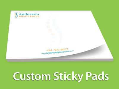 HOME 34 Chiropractic Custom Sticky Pad - Custom Chiropractic Products for Chiropractic Clinic - Marketing Material for Chiropractic Office